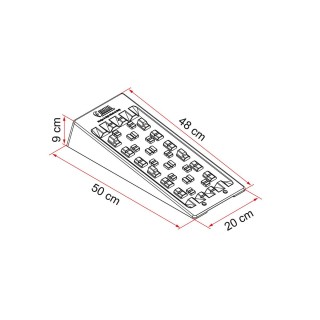 2 - Cunhas niveladoras Camper Fiamma Level System Magnum amarelo